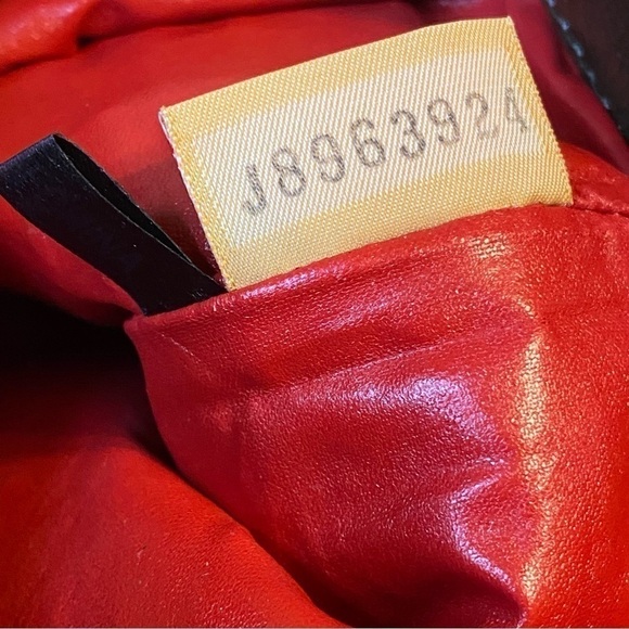 Vintage Mini Dooney & Bourke Envelope Fold Over Glossy Handbag, Brown/Olive - Picture 2 of 14